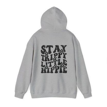 Hoodie - Trippy Hippie Slogan Winter Hoodie (Back Print) - Acid Daddy