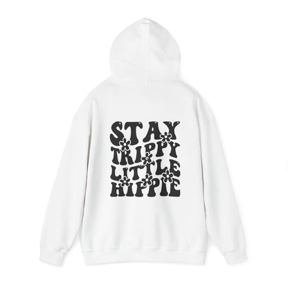 Hoodie - Trippy Hippie Slogan Winter Hoodie (Back Print) - Acid Daddy