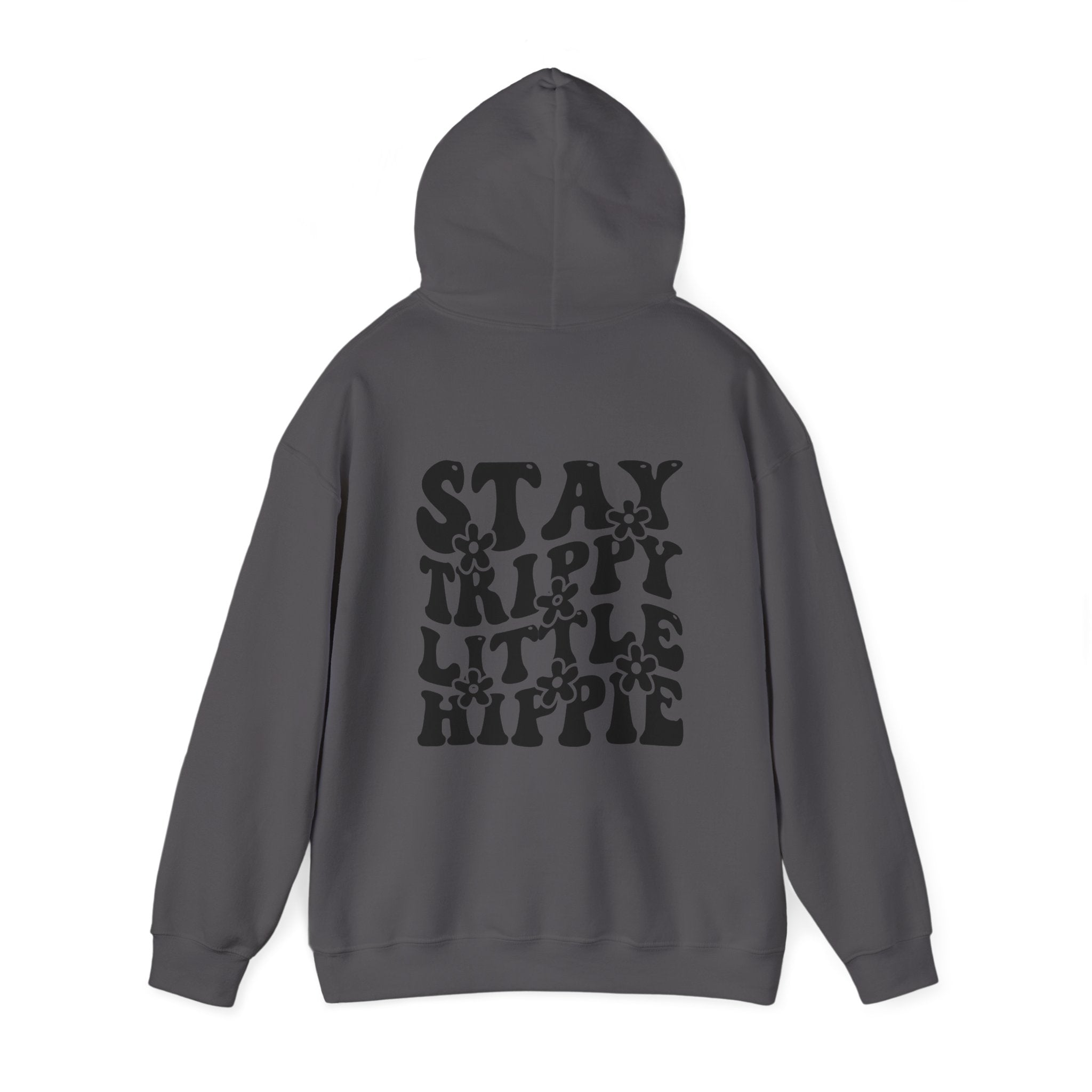 Hoodie - Trippy Hippie Slogan Winter Hoodie (Back Print) - Acid Daddy