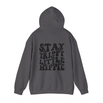 Hoodie - Trippy Hippie Slogan Winter Hoodie (Back Print) - Acid Daddy