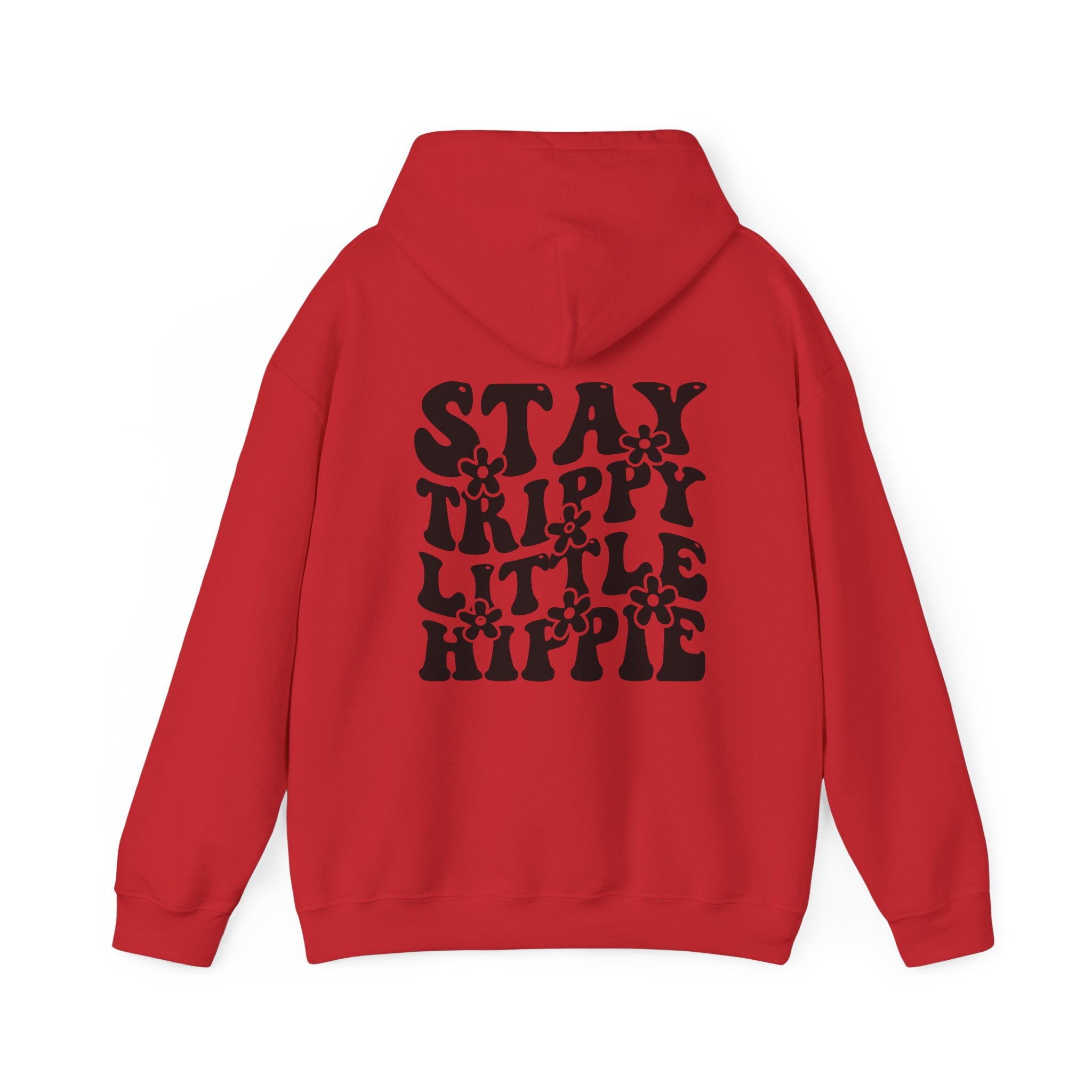 Hoodie - Trippy Hippie Slogan Winter Hoodie (Back Print) - Acid Daddy