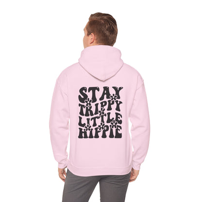 Hoodie - Trippy Hippie Slogan Winter Hoodie (Back Print) - Acid Daddy