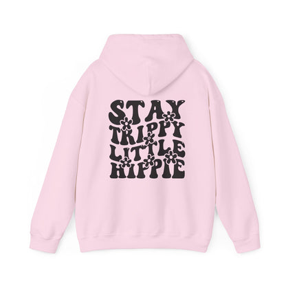 Hoodie - Trippy Hippie Slogan Winter Hoodie (Back Print) - Acid Daddy