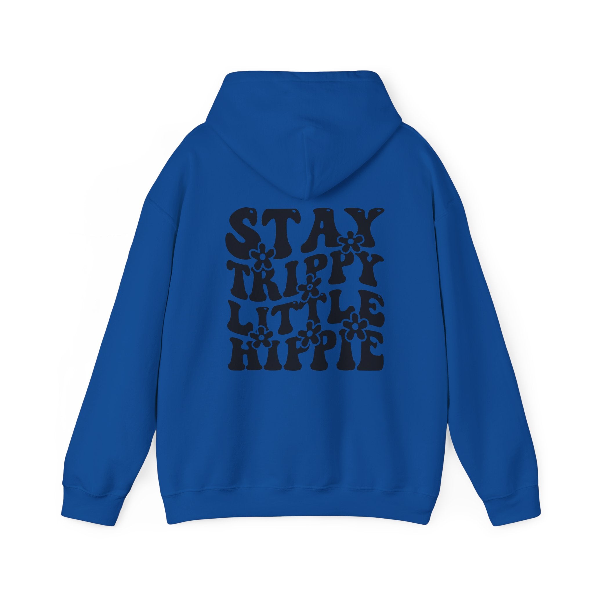 Hoodie - Trippy Hippie Slogan Winter Hoodie (Back Print) - Acid Daddy