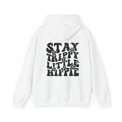 Hoodie - Trippy Hippie Slogan Winter Hoodie (Back Print) - Acid Daddy