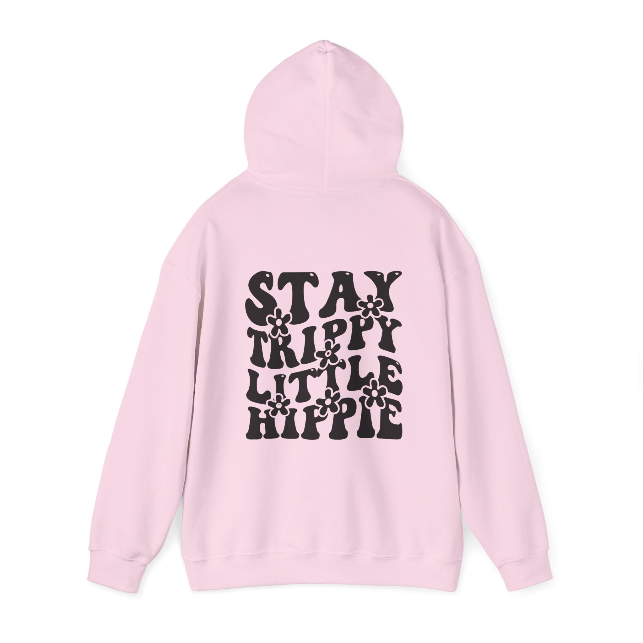 Hoodie - Trippy Hippie Slogan Winter Hoodie (Back Print) - Acid Daddy