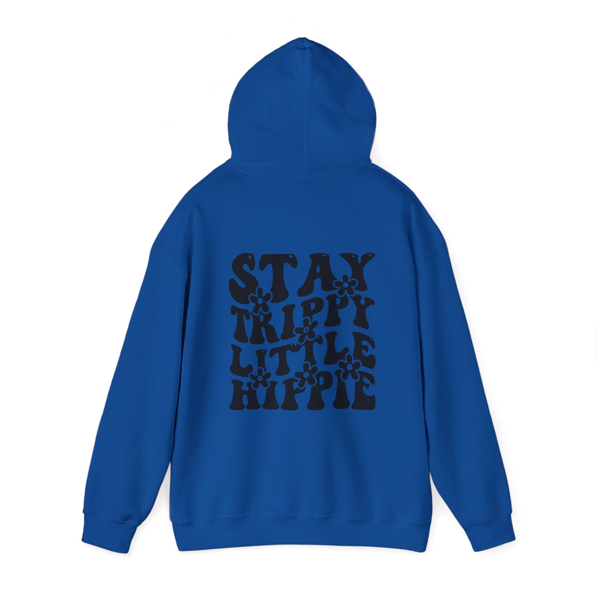 Hoodie - Trippy Hippie Slogan Winter Hoodie (Back Print) - Acid Daddy