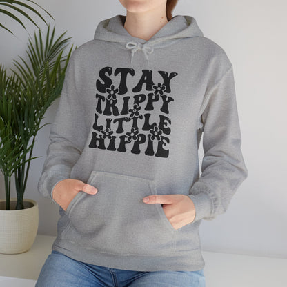 Festival Gear - Hoodie - Trippy Hippie Slogan Winter Hoodie (Front Print) - Acid Daddy