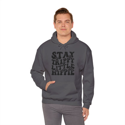 Festival Gear - Hoodie - Trippy Hippie Slogan Winter Hoodie (Front Print) - Acid Daddy