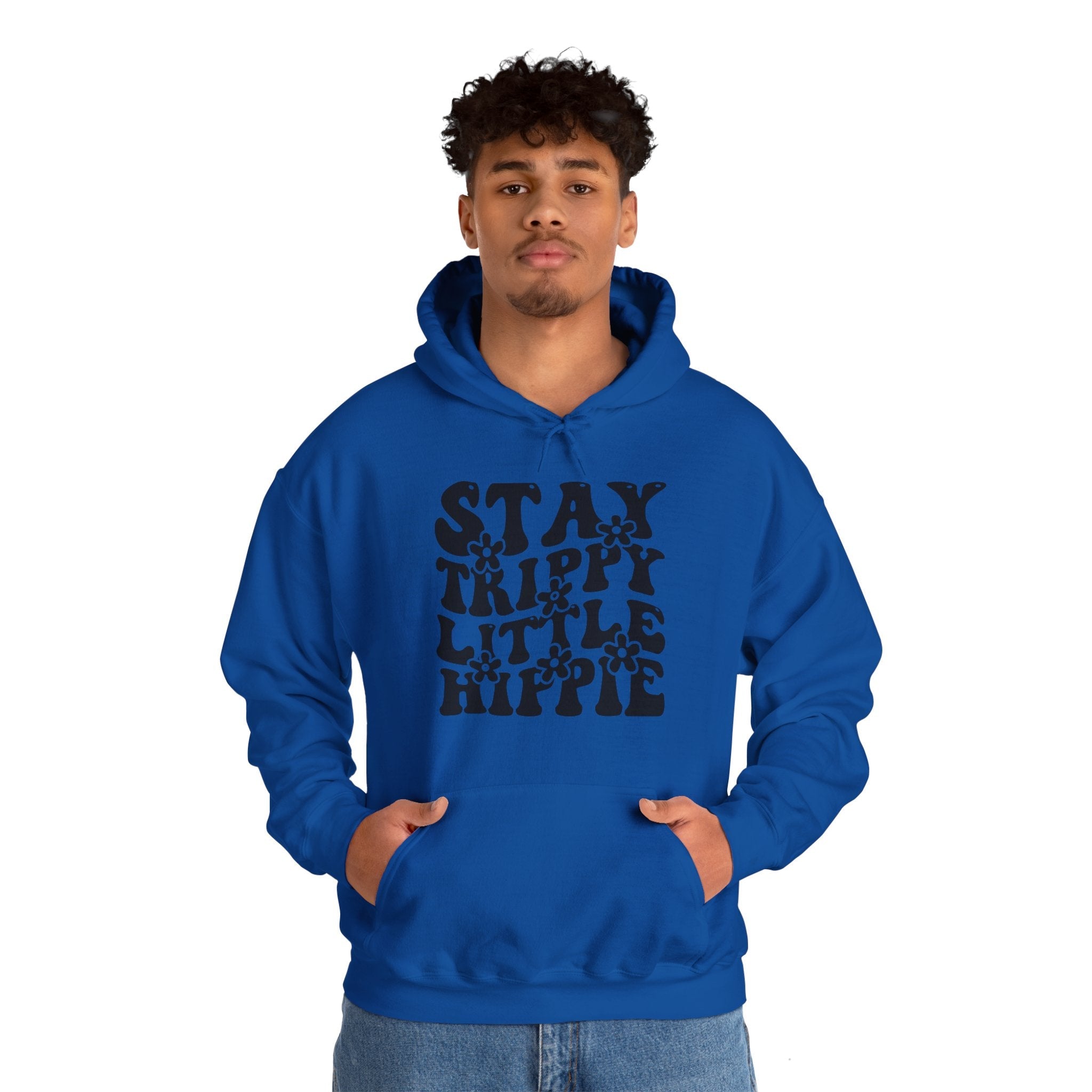 Festival Gear - Hoodie - Trippy Hippie Slogan Winter Hoodie (Front Print) - Acid Daddy