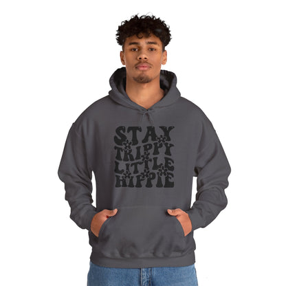 Festival Gear - Hoodie - Trippy Hippie Slogan Winter Hoodie (Front Print) - Acid Daddy