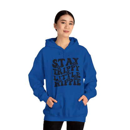 Festival Gear - Hoodie - Trippy Hippie Slogan Winter Hoodie (Front Print) - Acid Daddy