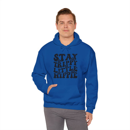 Festival Gear - Hoodie - Trippy Hippie Slogan Winter Hoodie (Front Print) - Acid Daddy