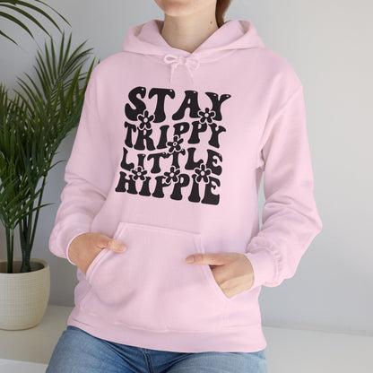 Festival Gear - Hoodie - Trippy Hippie Slogan Winter Hoodie (Front Print) - Acid Daddy