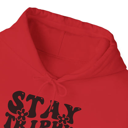 Festival Gear - Hoodie - Trippy Hippie Slogan Winter Hoodie (Front Print) - Acid Daddy