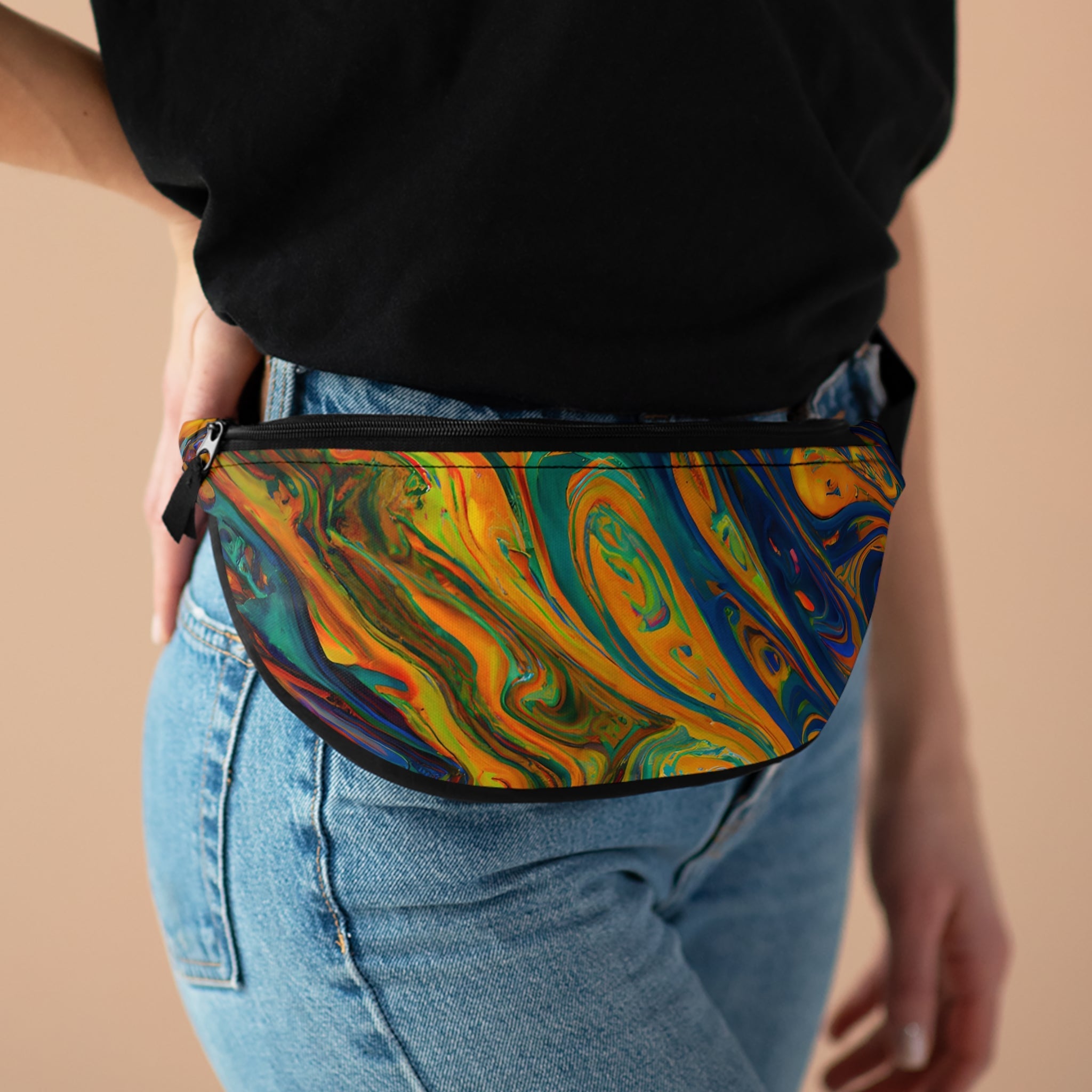 Fanny Packs - Trippy Jupiter Rising Trippy Fanny Pack (Medium) - Acid Daddy