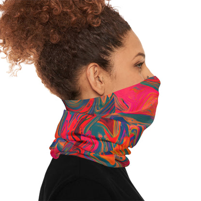 Gaiters - Trippy Mushroom Depths Midweight Neck Gaiter - Acid Daddy