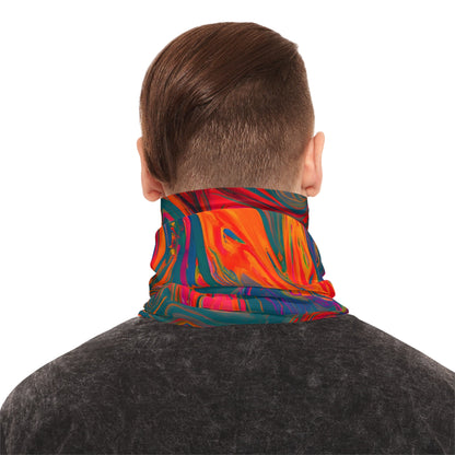 Gaiters - Trippy Mushroom Depths Midweight Neck Gaiter - Acid Daddy