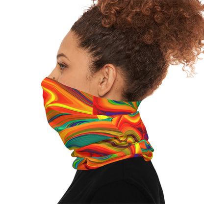 Gaiters - Trippy Orange Delight Lightweight Neck Gaiter - Acid Daddy