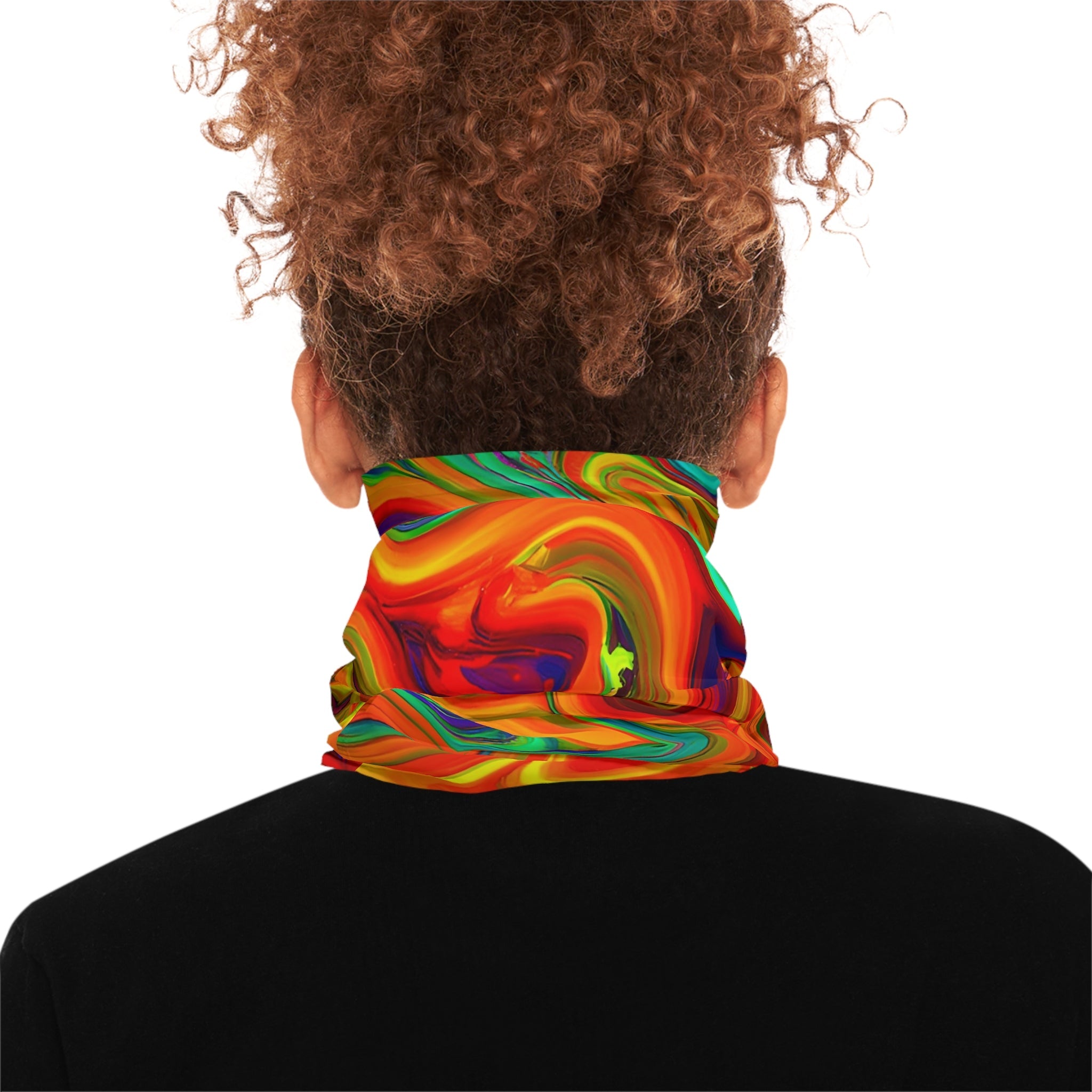 Gaiters - Trippy Orange Delight Lightweight Neck Gaiter - Acid Daddy