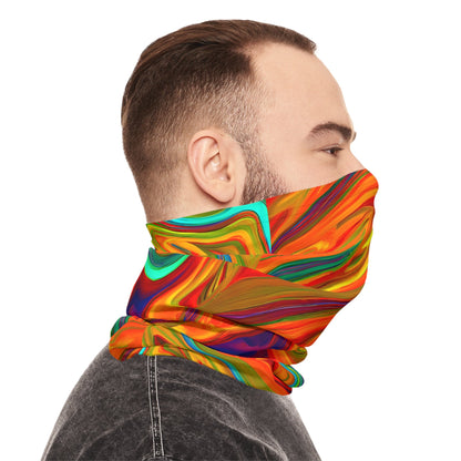 Gaiters - Trippy Orange Delight Lightweight Neck Gaiter - Acid Daddy