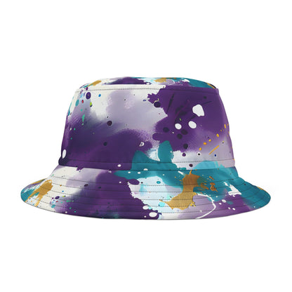 Hats - Turquoise Groove Splash Bucket Hat - Acid Daddy