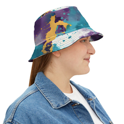 Hats - Turquoise Groove Splash Bucket Hat - Acid Daddy