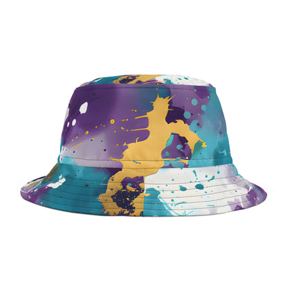 Hats - Turquoise Groove Splash Bucket Hat - Acid Daddy