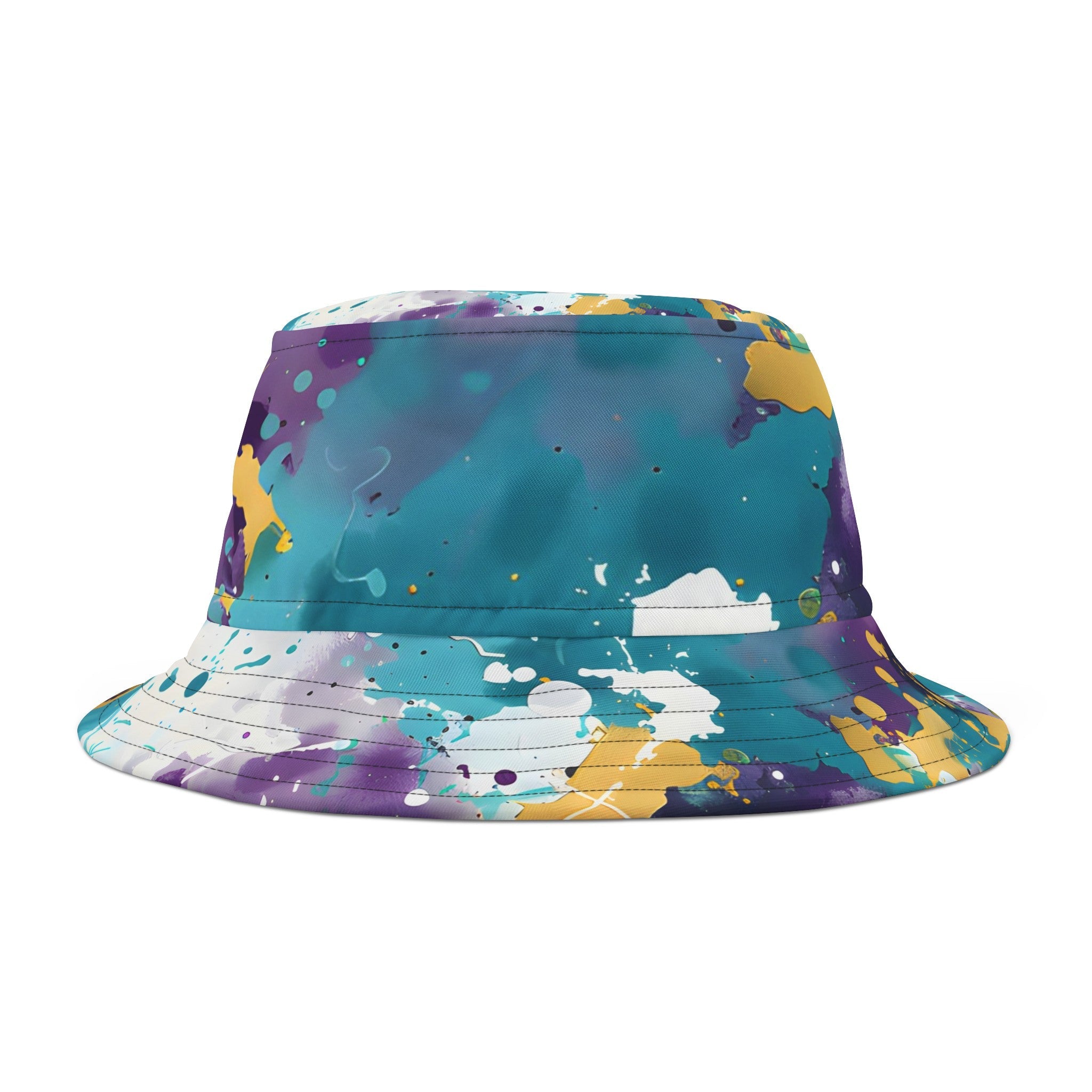 Hats - Turquoise Groove Splash Bucket Hat - Acid Daddy