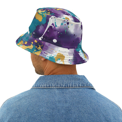 Hats - Turquoise Groove Splash Bucket Hat - Acid Daddy