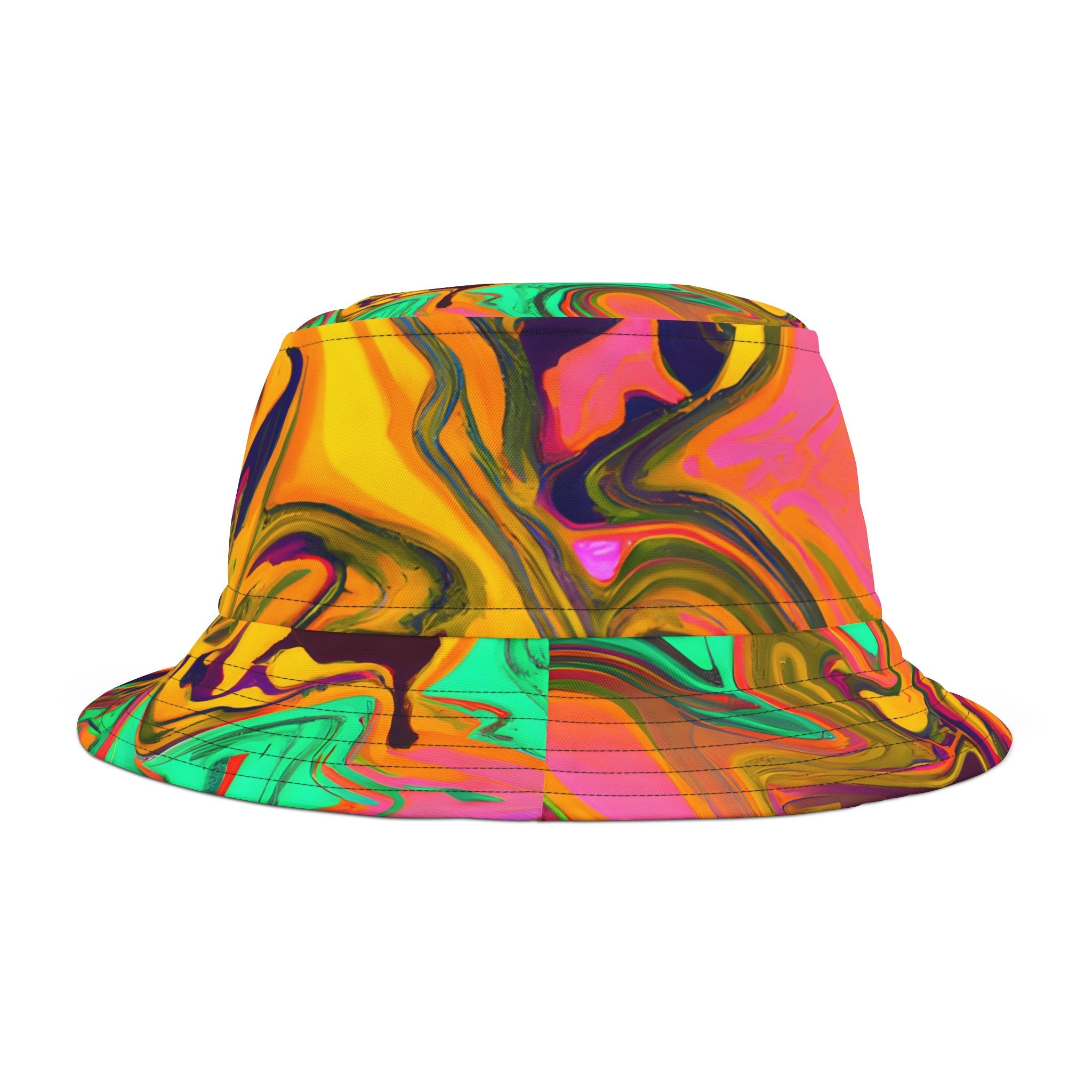 Hats - VibeGold Festival Groove Bucket Hat - Acid Daddy