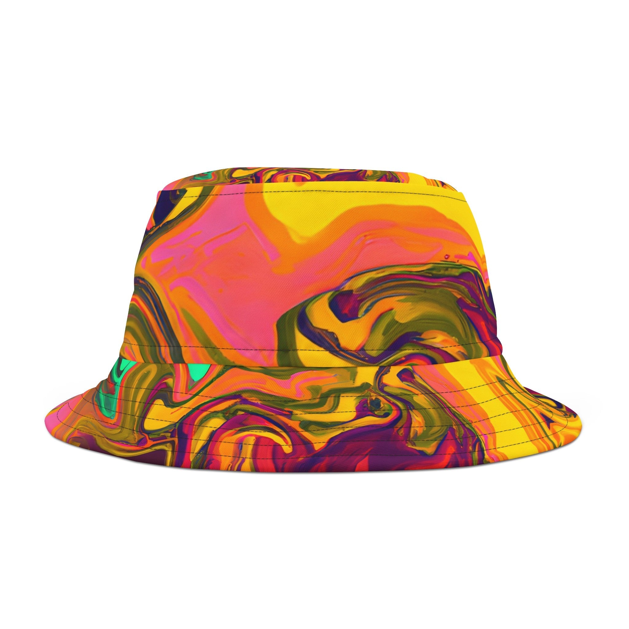 Hats - VibeGold Festival Groove Bucket Hat - Acid Daddy