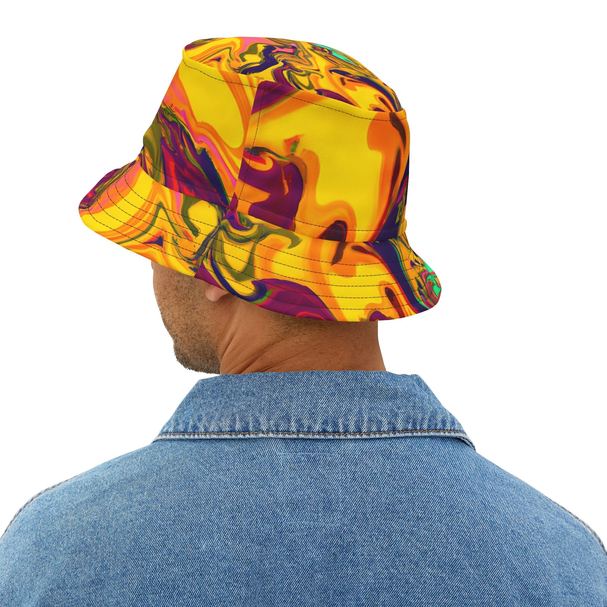 Hats - VibeGold Festival Groove Bucket Hat - Acid Daddy