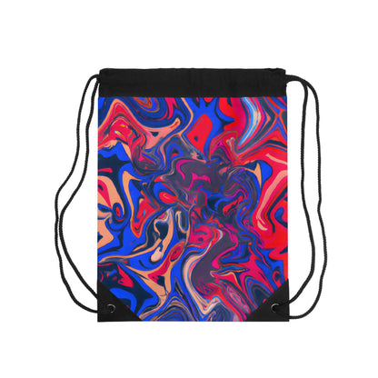 Bags - Vibrant Blue Pink Monday Drawstring Bag - Acid Daddy