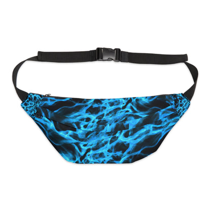 Fanny Packs - Vibrant Enigmatic Black Rave Trippy Fanny Pack (Large) - Acid Daddy