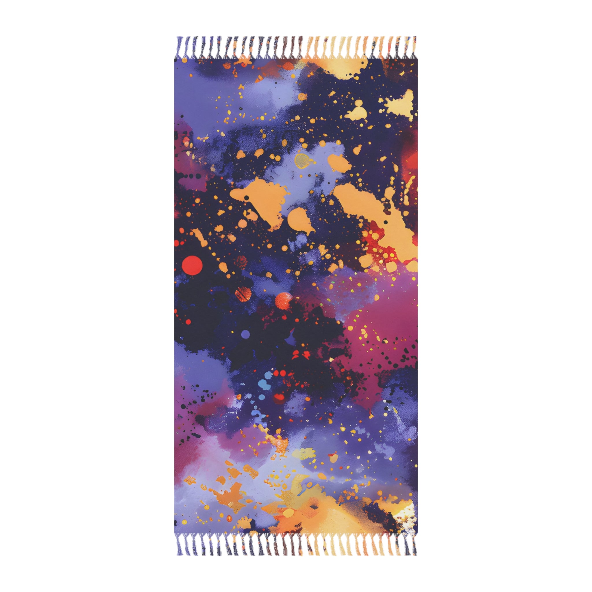 Beach Blankets - Vibrant Festival Tomato Splash Beach Blanket - Acid Daddy