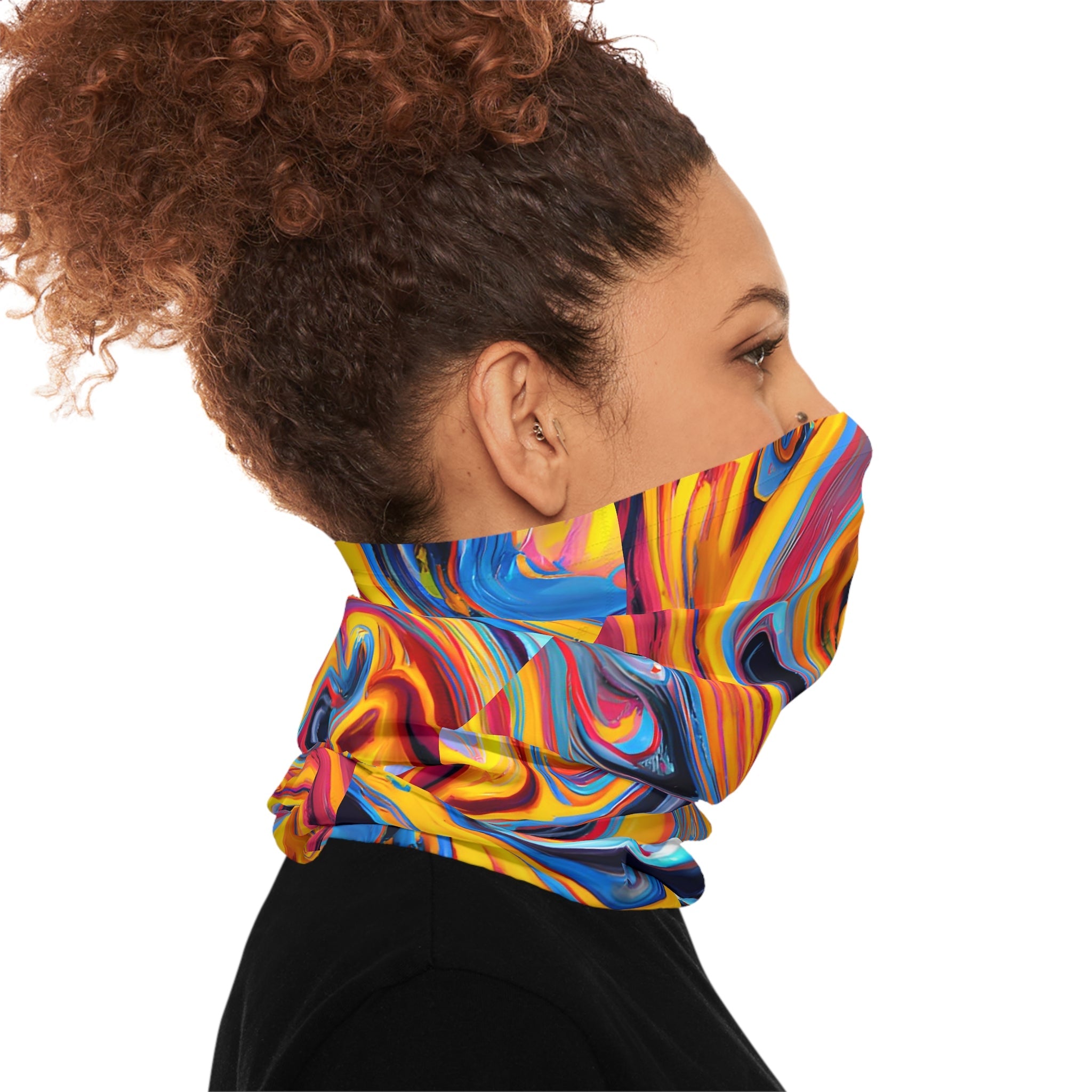 Gaiters - Vibrant Golden Nuggets Midweight Neck Gaiter - Acid Daddy