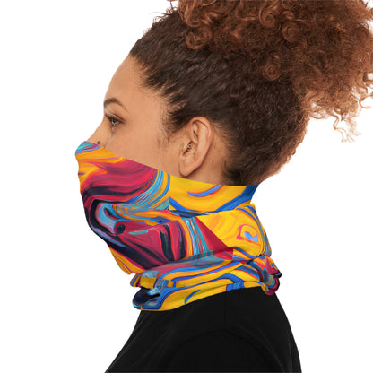 Gaiters - Vibrant Golden Nuggets Midweight Neck Gaiter - Acid Daddy