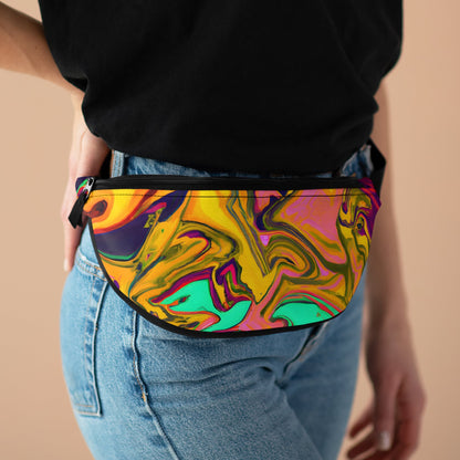 Fanny Packs - Vibrant Golden Vibes Festival Fanny Pack (Medium) - Acid Daddy