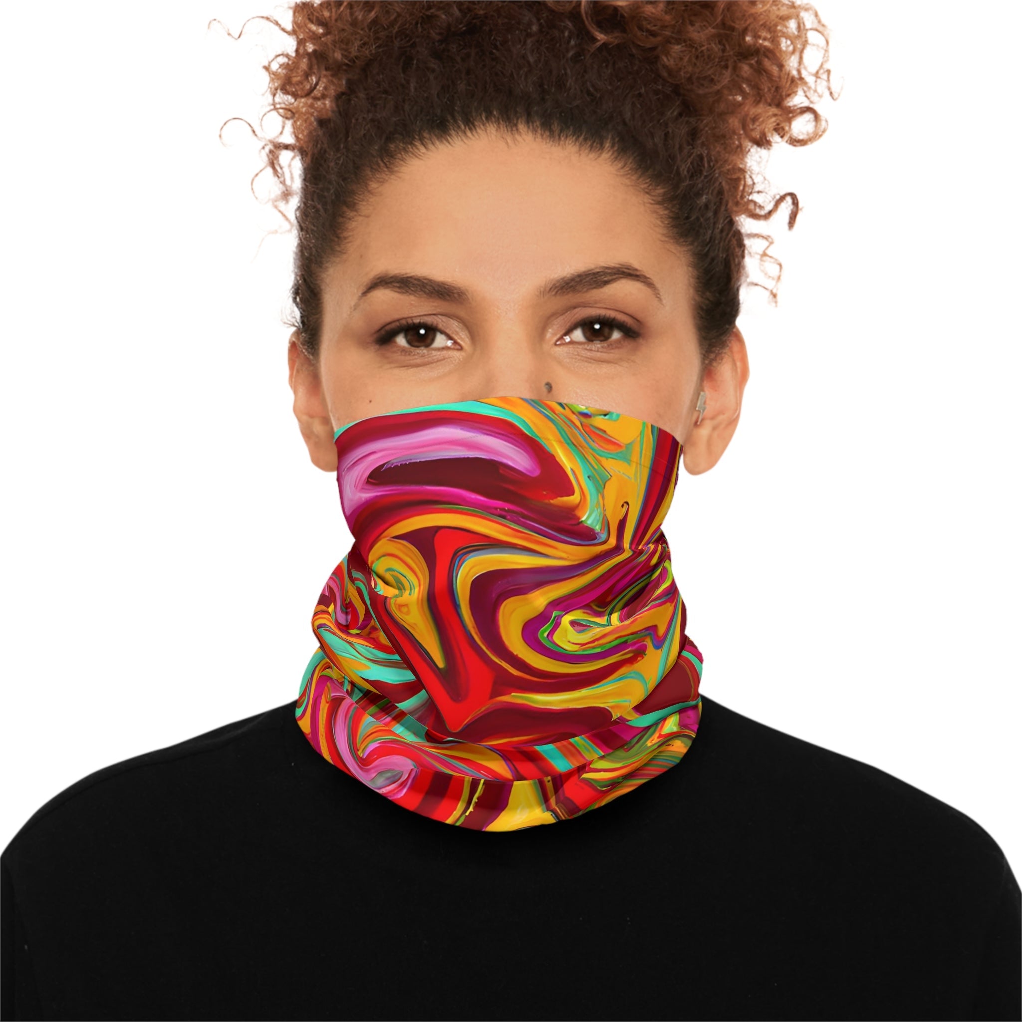 Gaiters - Vibrant Hawaiian Breeze Midweight Neck Gaiter - Acid Daddy