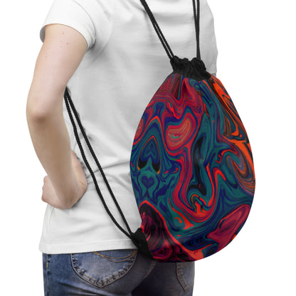 Bags - Vibrant Painted Trip Drawstring Bag - Acid Daddy