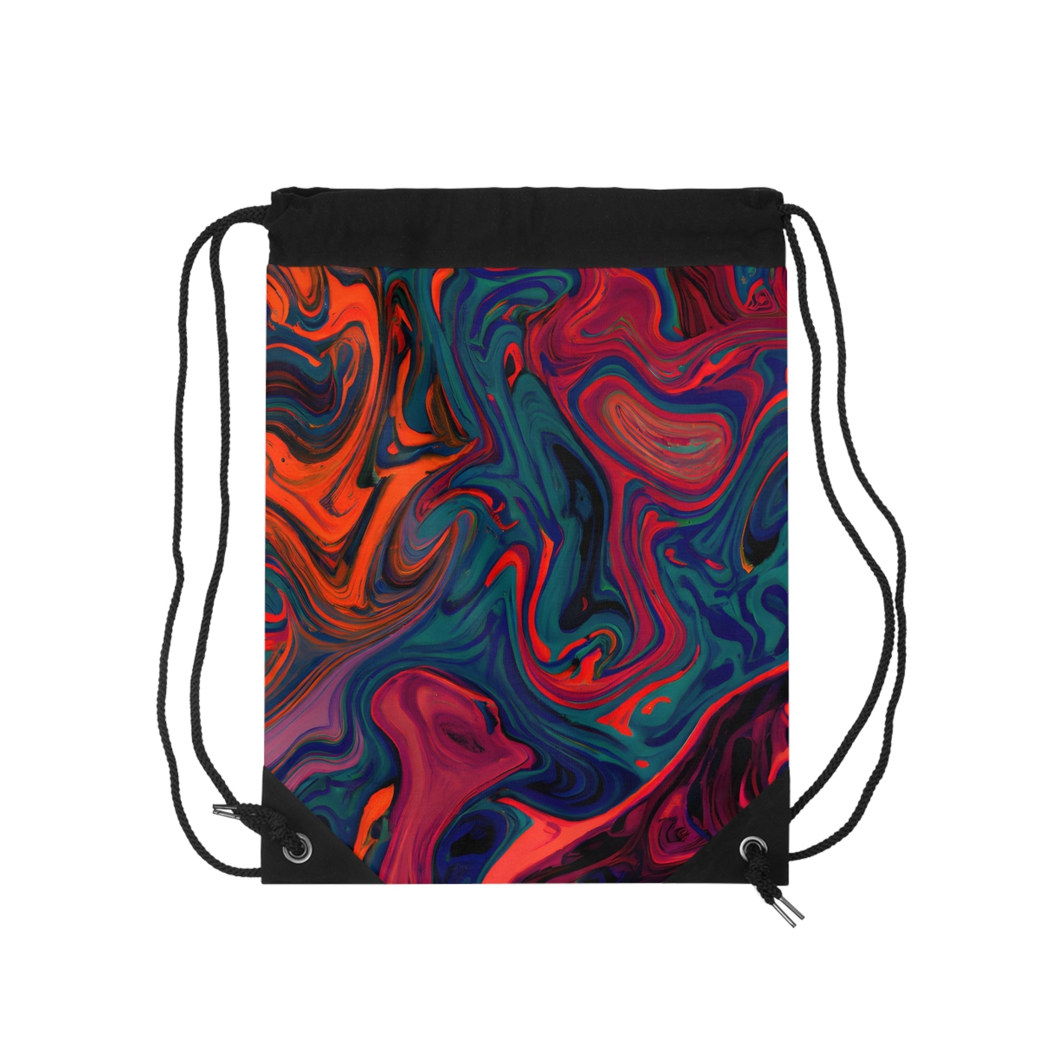 Bags - Vibrant Painted Trip Drawstring Bag - Acid Daddy