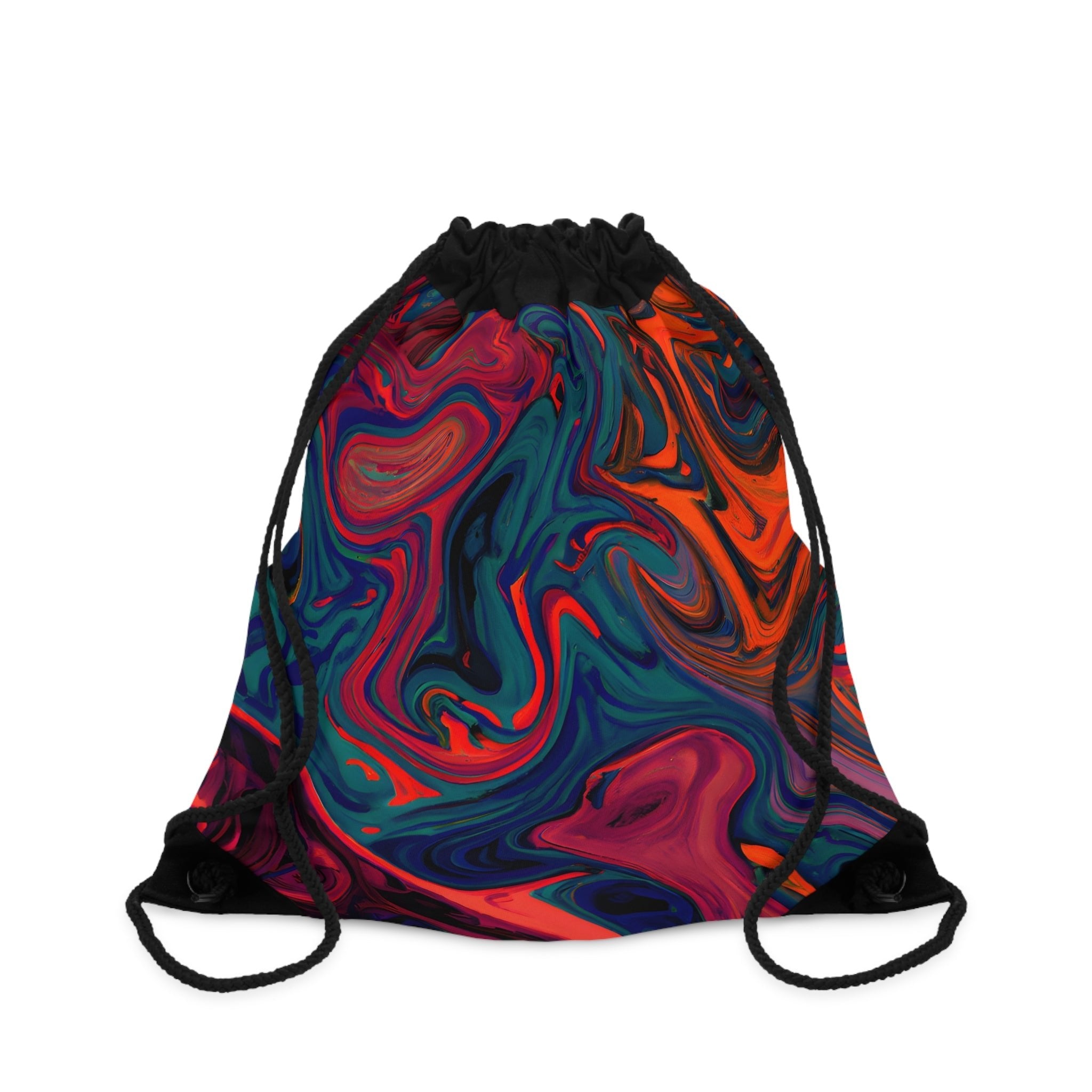 Bags - Vibrant Painted Trip Drawstring Bag - Acid Daddy