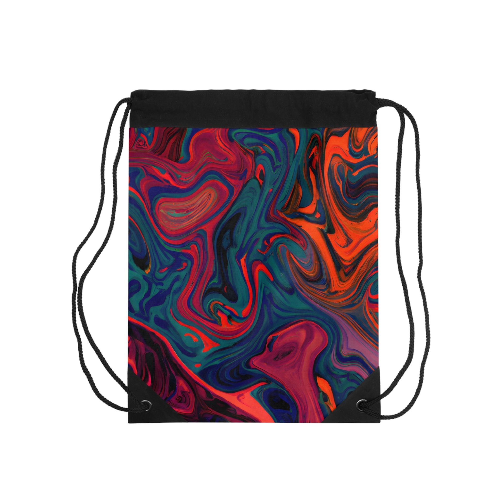 Bags - Vibrant Painted Trip Drawstring Bag - Acid Daddy