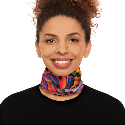 Gaiters - Vibrant Pastel Swirl Midweight Neck Gaiter - Acid Daddy