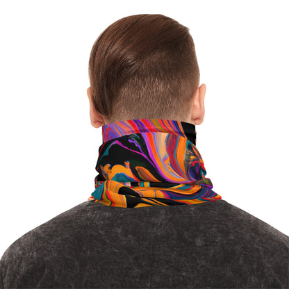 Gaiters - Vibrant Pastel Swirl Midweight Neck Gaiter - Acid Daddy