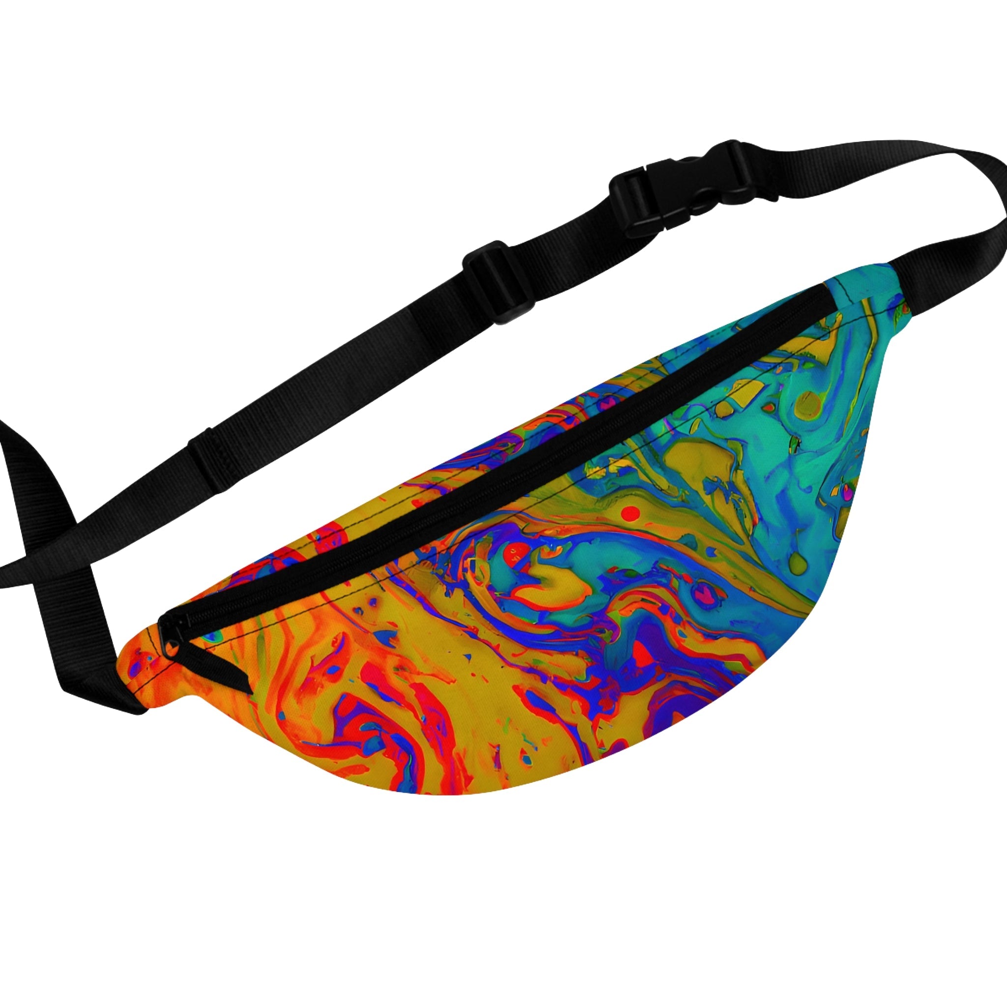 Fanny Packs - Vibrant Psychedelic Festival Trippy Fanny Pack (Medium) - Acid Daddy