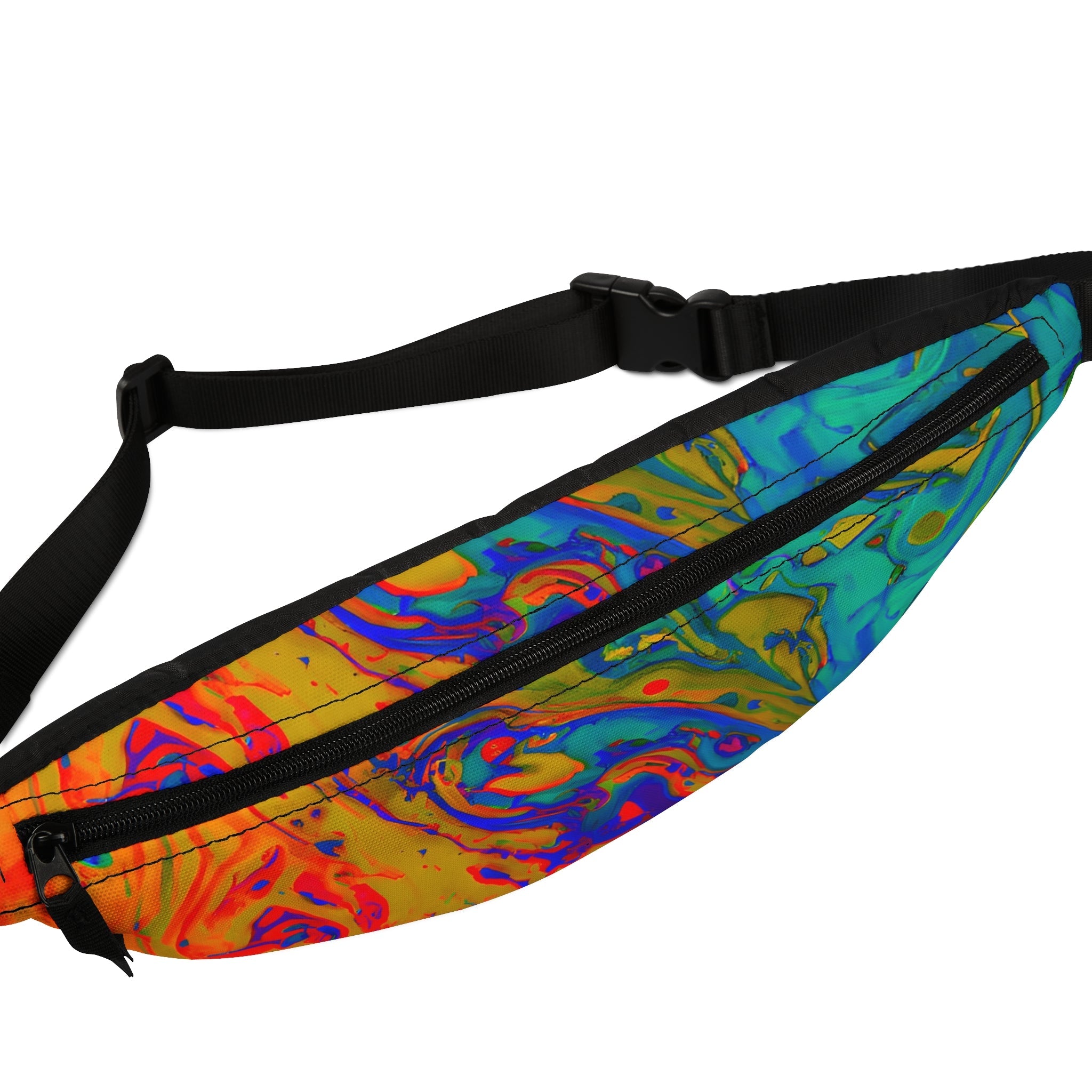 Fanny Packs - Vibrant Psychedelic Festival Trippy Fanny Pack (Medium) - Acid Daddy