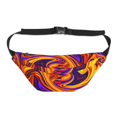 Fanny Packs - Vibrant Psychedelic Flame Trippy Fanny Pack (Large) - Acid Daddy