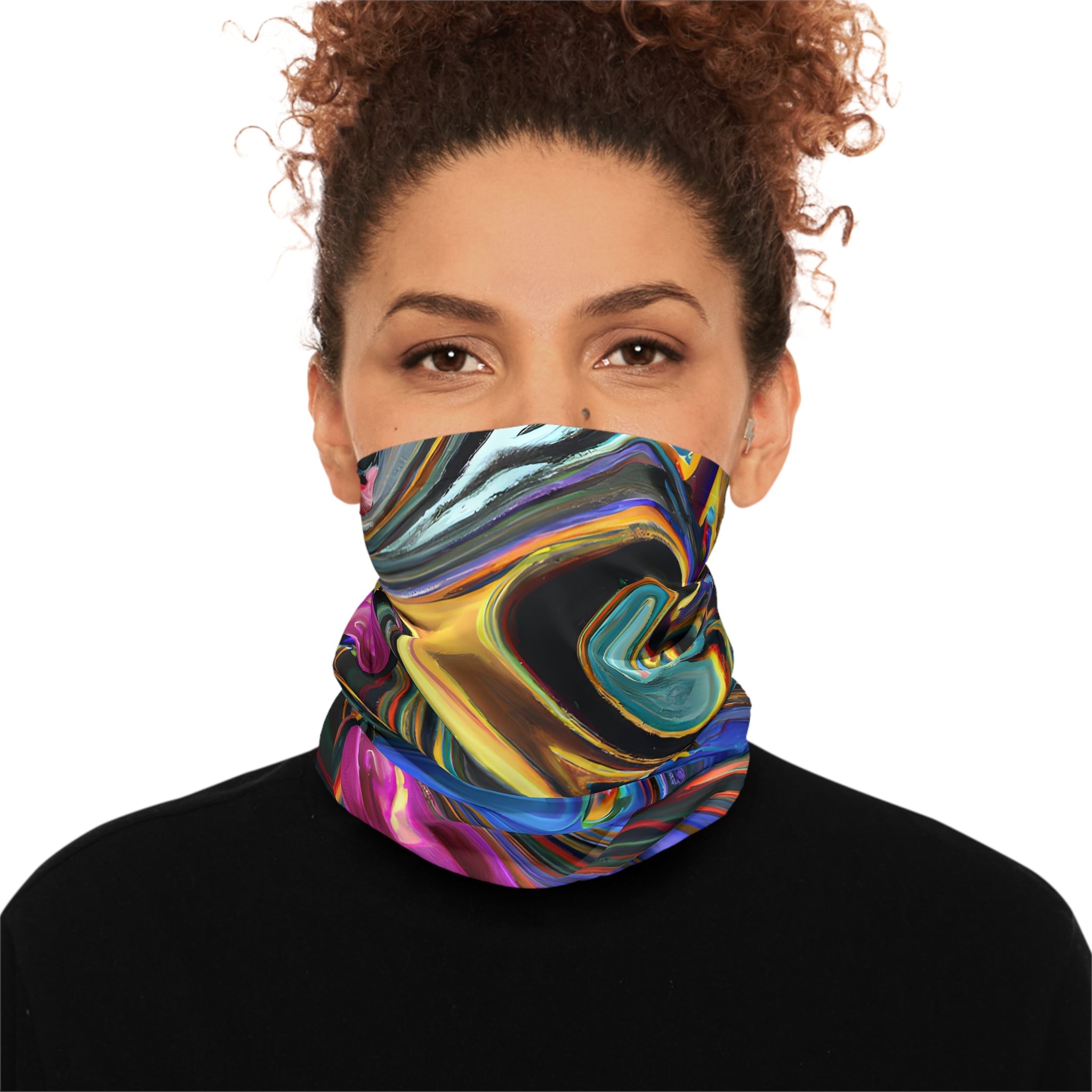 Gaiters - Vibrant Psychedelic Midweight Neck Gaiter - Acid Daddy